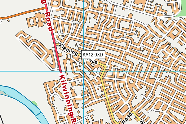 KA12 0XD map - OS VectorMap District (Ordnance Survey) KA12 0XD map - OS VectorMap District (Ordnance Survey)
