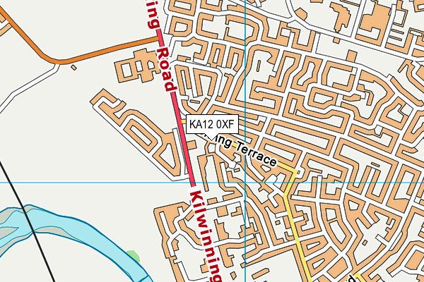KA12 0XF map - OS VectorMap District (Ordnance Survey) KA12 0XF map - OS VectorMap District (Ordnance Survey)