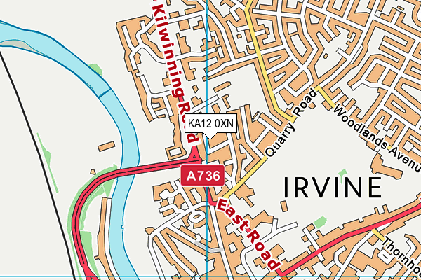 KA12 0XN map - OS VectorMap District (Ordnance Survey) KA12 0XN map - OS VectorMap District (Ordnance Survey)