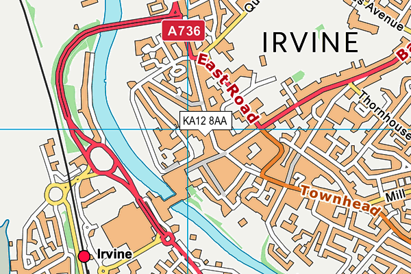 KA12 8AA map - OS VectorMap District (Ordnance Survey) KA12 8AA map - OS VectorMap District (Ordnance Survey)