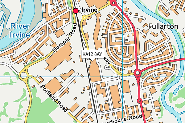 KA12 8AY map - OS VectorMap District (Ordnance Survey) KA12 8AY map - OS VectorMap District (Ordnance Survey)