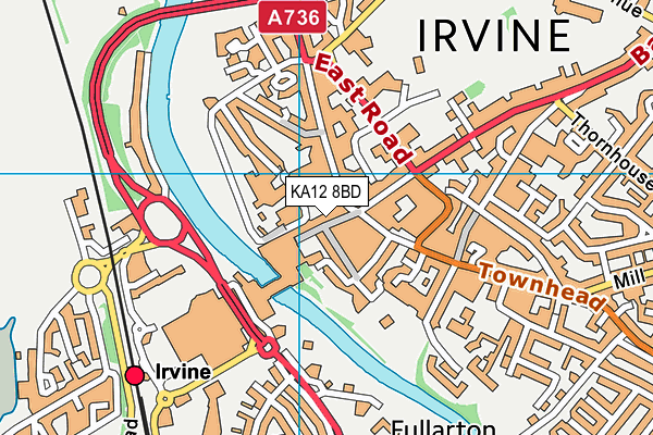 KA12 8BD map - OS VectorMap District (Ordnance Survey) KA12 8BD map - OS VectorMap District (Ordnance Survey)