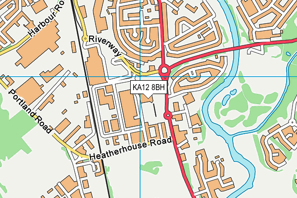 KA12 8BH map - OS VectorMap District (Ordnance Survey) KA12 8BH map - OS VectorMap District (Ordnance Survey)