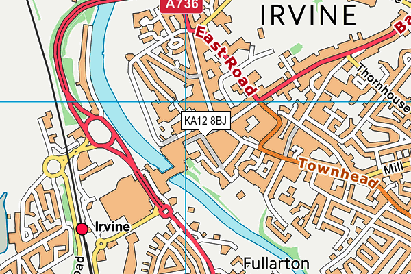 KA12 8BJ map - OS VectorMap District (Ordnance Survey) KA12 8BJ map - OS VectorMap District (Ordnance Survey)