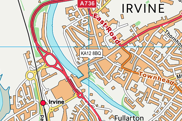 KA12 8BQ map - OS VectorMap District (Ordnance Survey) KA12 8BQ map - OS VectorMap District (Ordnance Survey)