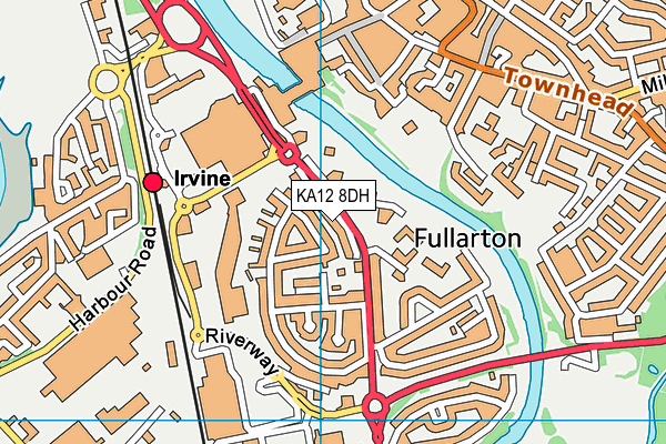 KA12 8DH map - OS VectorMap District (Ordnance Survey) KA12 8DH map - OS VectorMap District (Ordnance Survey)