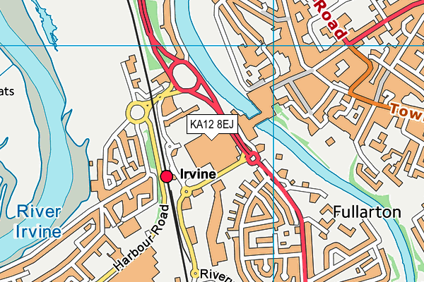 KA12 8EJ map - OS VectorMap District (Ordnance Survey) KA12 8EJ map - OS VectorMap District (Ordnance Survey)