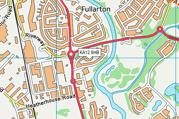 KA12 8HB map - OS VectorMap District (Ordnance Survey) KA12 8HB map - OS VectorMap District (Ordnance Survey)