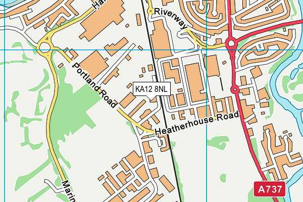 KA12 8NL map - OS VectorMap District (Ordnance Survey) KA12 8NL map - OS VectorMap District (Ordnance Survey)