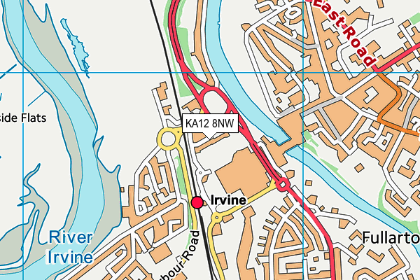 KA12 8NW map - OS VectorMap District (Ordnance Survey) KA12 8NW map - OS VectorMap District (Ordnance Survey)