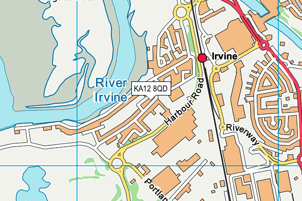 KA12 8QD map - OS VectorMap District (Ordnance Survey) KA12 8QD map - OS VectorMap District (Ordnance Survey)