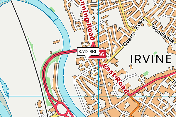KA12 8RL map - OS VectorMap District (Ordnance Survey)