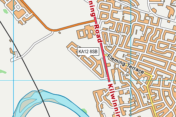 KA12 8SB map - OS VectorMap District (Ordnance Survey) KA12 8SB map - OS VectorMap District (Ordnance Survey)