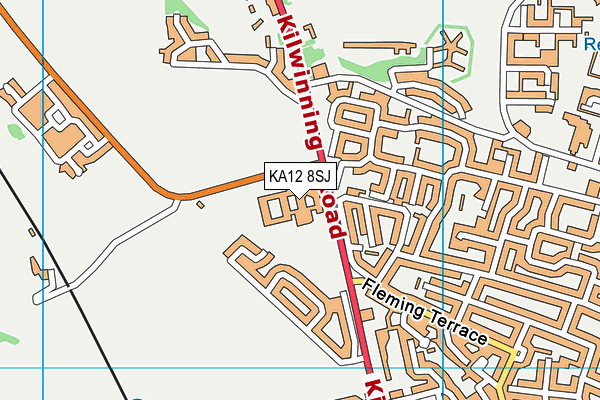 KA12 8SJ map - OS VectorMap District (Ordnance Survey) KA12 8SJ map - OS VectorMap District (Ordnance Survey)