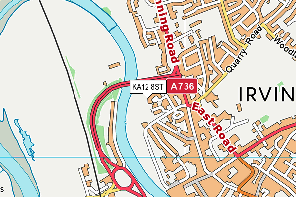 KA12 8ST map - OS VectorMap District (Ordnance Survey) KA12 8ST map - OS VectorMap District (Ordnance Survey)
