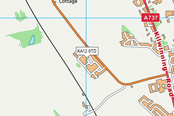 KA12 8TD map - OS VectorMap District (Ordnance Survey) KA12 8TD map - OS VectorMap District (Ordnance Survey)