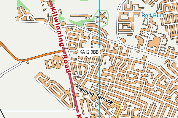 KA12 9BB map - OS VectorMap District (Ordnance Survey) KA12 9BB map - OS VectorMap District (Ordnance Survey)