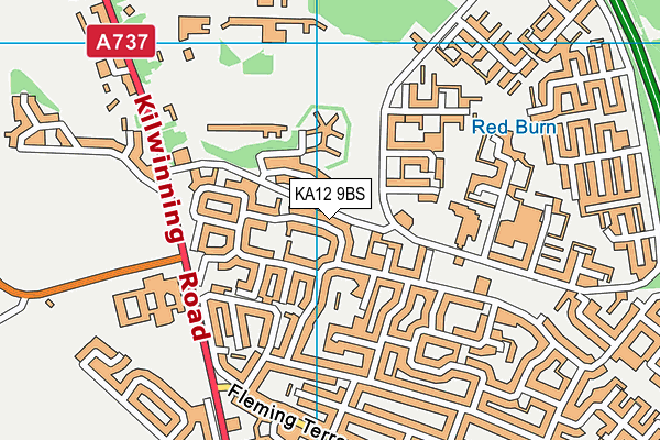 KA12 9BS map - OS VectorMap District (Ordnance Survey) KA12 9BS map - OS VectorMap District (Ordnance Survey)