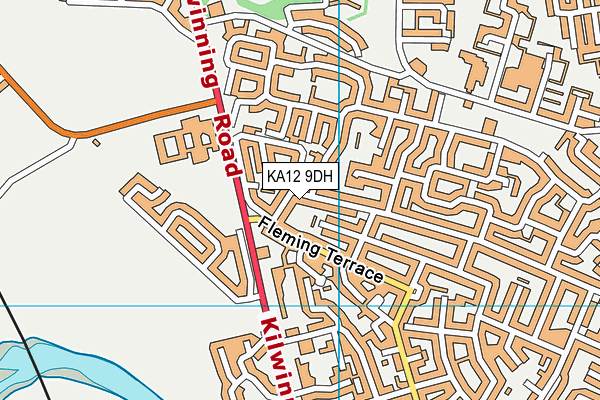 KA12 9DH map - OS VectorMap District (Ordnance Survey) KA12 9DH map - OS VectorMap District (Ordnance Survey)