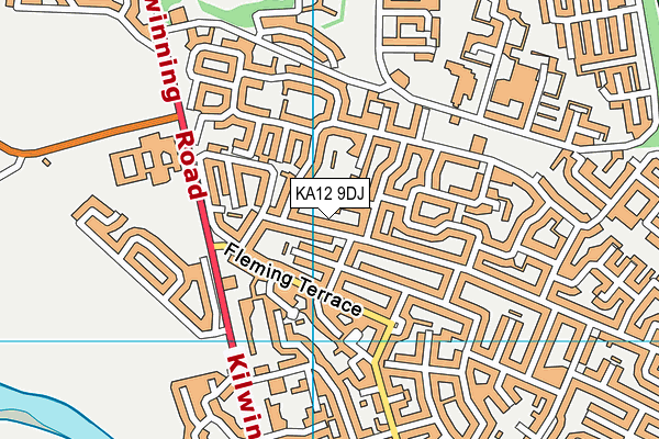 KA12 9DJ map - OS VectorMap District (Ordnance Survey) KA12 9DJ map - OS VectorMap District (Ordnance Survey)