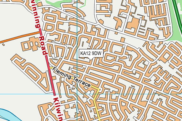 KA12 9DW map - OS VectorMap District (Ordnance Survey) KA12 9DW map - OS VectorMap District (Ordnance Survey)