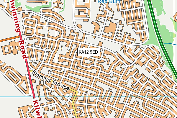 KA12 9ED map - OS VectorMap District (Ordnance Survey) KA12 9ED map - OS VectorMap District (Ordnance Survey)