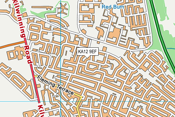KA12 9EF map - OS VectorMap District (Ordnance Survey) KA12 9EF map - OS VectorMap District (Ordnance Survey)
