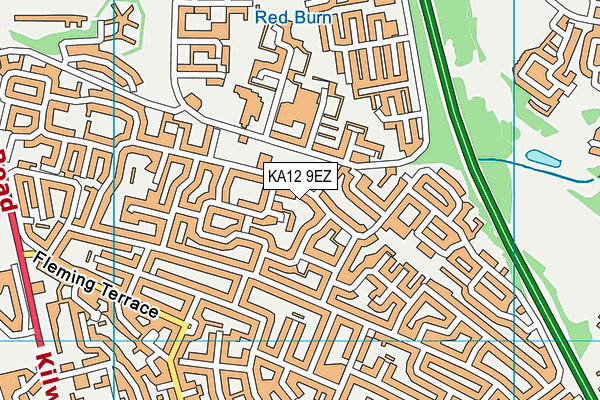 KA12 9EZ map - OS VectorMap District (Ordnance Survey) KA12 9EZ map - OS VectorMap District (Ordnance Survey)