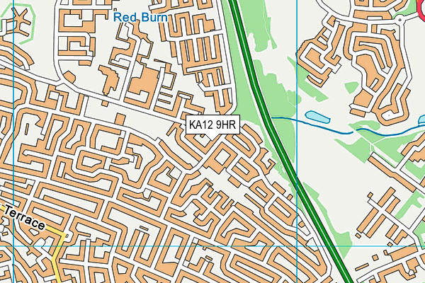 KA12 9HR map - OS VectorMap District (Ordnance Survey) KA12 9HR map - OS VectorMap District (Ordnance Survey)