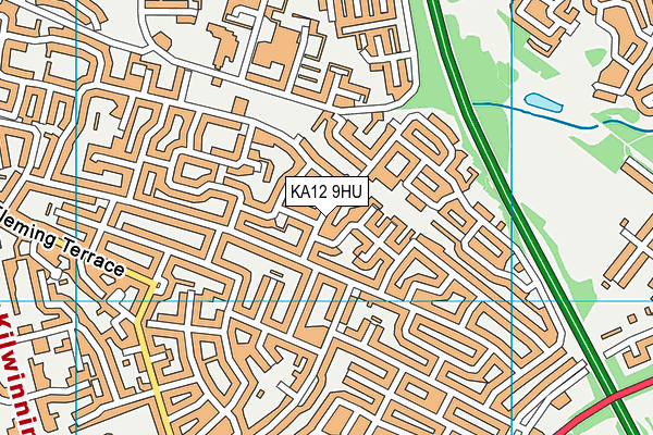 KA12 9HU map - OS VectorMap District (Ordnance Survey) KA12 9HU map - OS VectorMap District (Ordnance Survey)