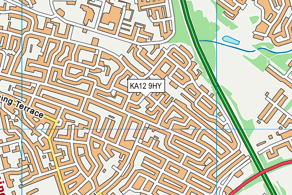 KA12 9HY map - OS VectorMap District (Ordnance Survey) KA12 9HY map - OS VectorMap District (Ordnance Survey)