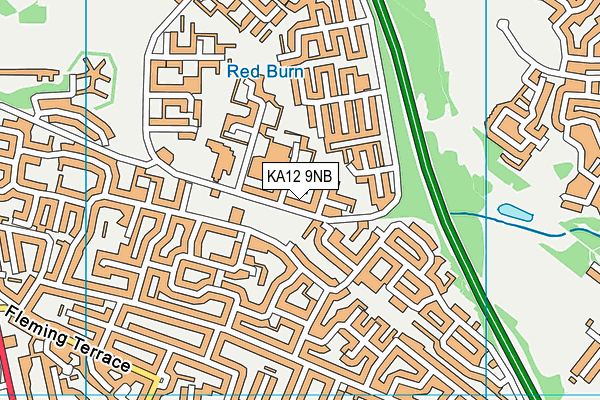 KA12 9NB map - OS VectorMap District (Ordnance Survey) KA12 9NB map - OS VectorMap District (Ordnance Survey)