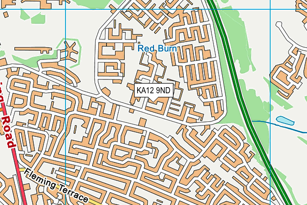 KA12 9ND map - OS VectorMap District (Ordnance Survey) KA12 9ND map - OS VectorMap District (Ordnance Survey)