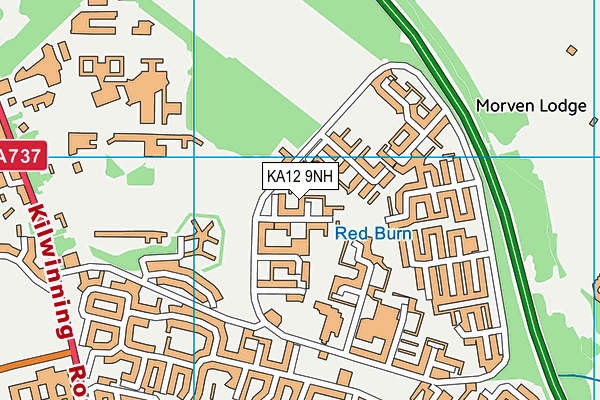KA12 9NH map - OS VectorMap District (Ordnance Survey) KA12 9NH map - OS VectorMap District (Ordnance Survey)