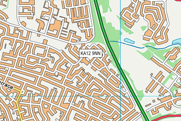 KA12 9NN map - OS VectorMap District (Ordnance Survey) KA12 9NN map - OS VectorMap District (Ordnance Survey)