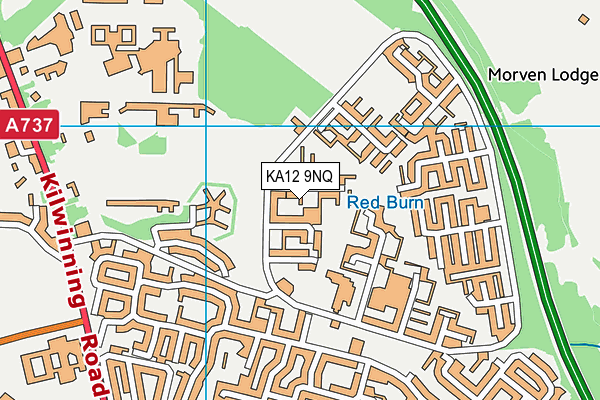 KA12 9NQ map - OS VectorMap District (Ordnance Survey) KA12 9NQ map - OS VectorMap District (Ordnance Survey)