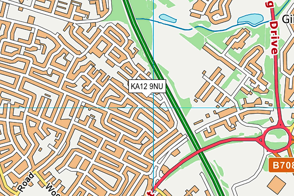 KA12 9NU map - OS VectorMap District (Ordnance Survey) KA12 9NU map - OS VectorMap District (Ordnance Survey)