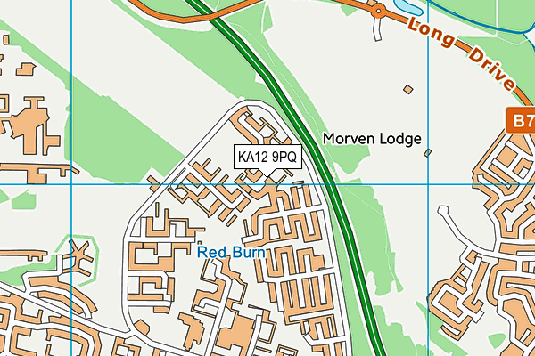 KA12 9PQ map - OS VectorMap District (Ordnance Survey) KA12 9PQ map - OS VectorMap District (Ordnance Survey)