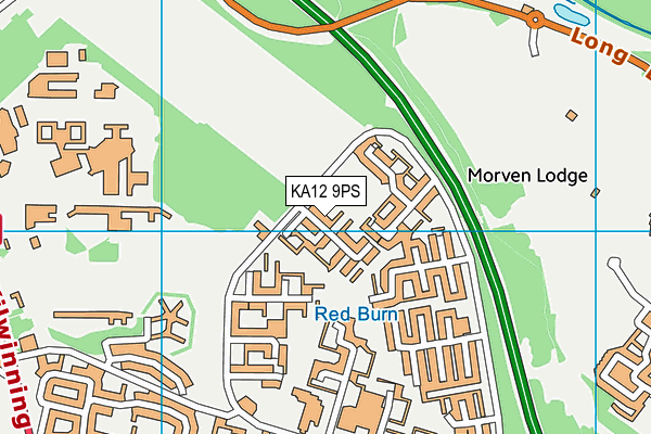 KA12 9PS map - OS VectorMap District (Ordnance Survey) KA12 9PS map - OS VectorMap District (Ordnance Survey)