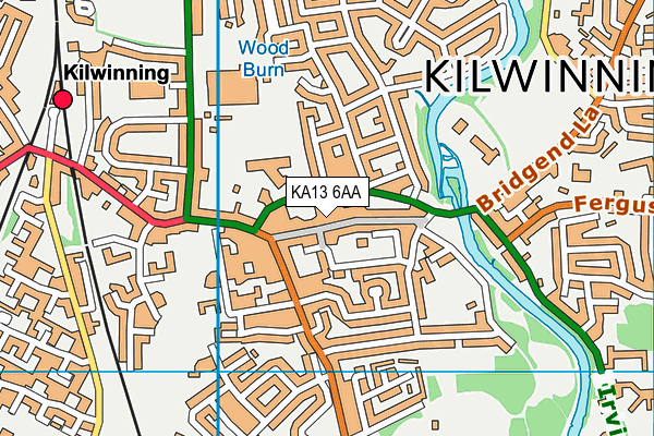 KA13 6AA map - OS VectorMap District (Ordnance Survey) KA13 6AA map - OS VectorMap District (Ordnance Survey)
