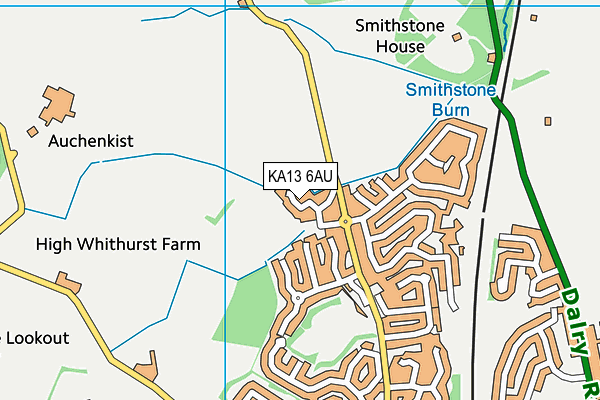 KA13 6AU map - OS VectorMap District (Ordnance Survey) KA13 6AU map - OS VectorMap District (Ordnance Survey)