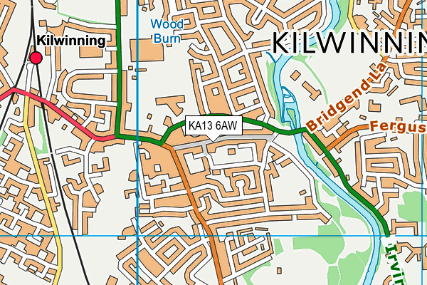 KA13 6AW map - OS VectorMap District (Ordnance Survey) KA13 6AW map - OS VectorMap District (Ordnance Survey)