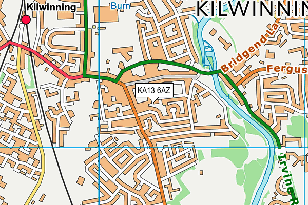 KA13 6AZ map - OS VectorMap District (Ordnance Survey) KA13 6AZ map - OS VectorMap District (Ordnance Survey)