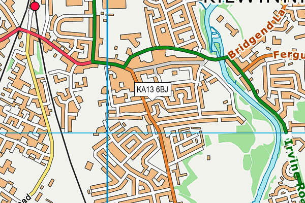 KA13 6BJ map - OS VectorMap District (Ordnance Survey) KA13 6BJ map - OS VectorMap District (Ordnance Survey)