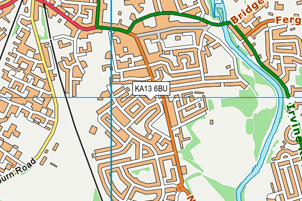 KA13 6BU map - OS VectorMap District (Ordnance Survey) KA13 6BU map - OS VectorMap District (Ordnance Survey)