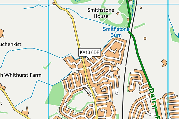 KA13 6DF map - OS VectorMap District (Ordnance Survey) KA13 6DF map - OS VectorMap District (Ordnance Survey)