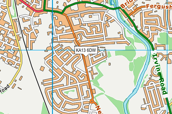 KA13 6DW map - OS VectorMap District (Ordnance Survey) KA13 6DW map - OS VectorMap District (Ordnance Survey)