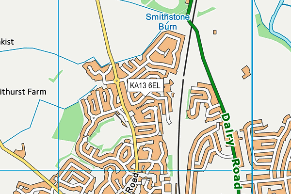 KA13 6EL map - OS VectorMap District (Ordnance Survey) KA13 6EL map - OS VectorMap District (Ordnance Survey)