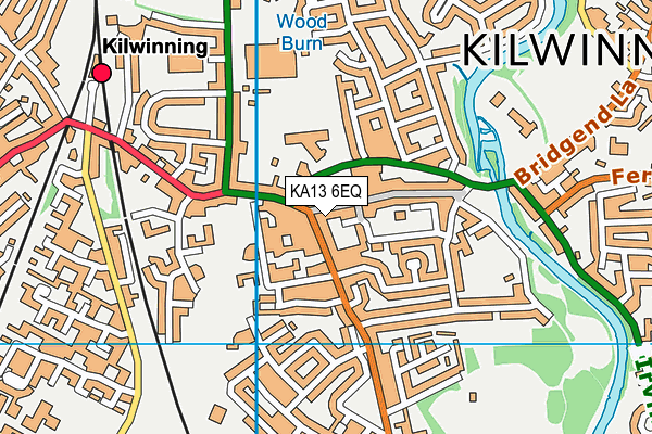 KA13 6EQ map - OS VectorMap District (Ordnance Survey) KA13 6EQ map - OS VectorMap District (Ordnance Survey)