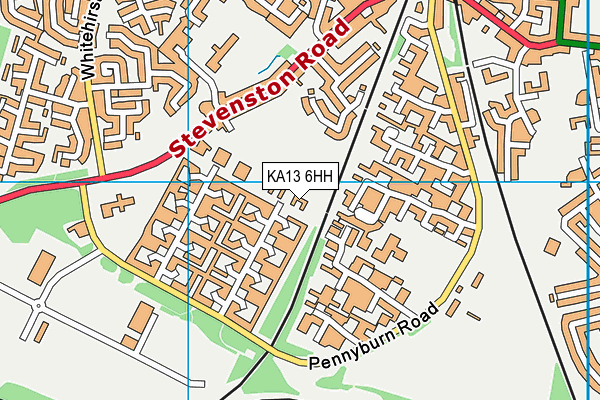KA13 6HH map - OS VectorMap District (Ordnance Survey) KA13 6HH map - OS VectorMap District (Ordnance Survey)